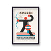Vintage London Transport Underground Speed Print
