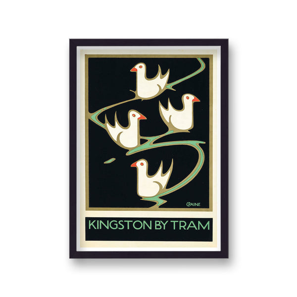 Vintage London Transport Kingston By Tram Print