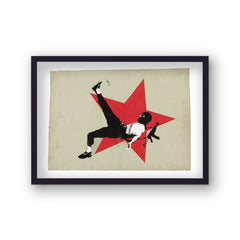 Banksy Terrorist Footballer Urban & Pop Art Print