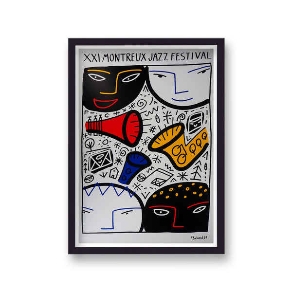 21St Montreux Jazz Festival Vintage Music Print