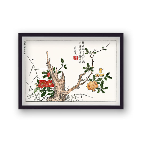 Japanese Botanical Art Print 1
