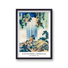 Hokusai Yoro Waterfall Botanical Art Print