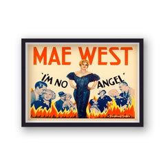 I'M No Angel Mae West Vintage Movie Print