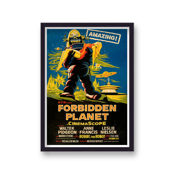 Forbidden Planet V5 Vintage Movie Print