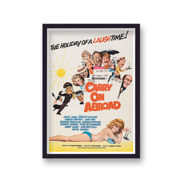 Carry On Abroad Vintage Movie Print