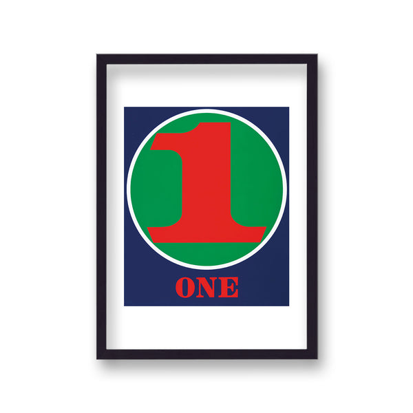 Robert Indiana Numbers No1 Vintage Pop Art Print