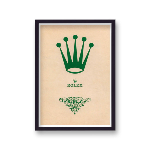 Rolex Vintage Logo Art Print