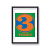 Robert Indiana Numbers No3 Vintage Pop Art Print