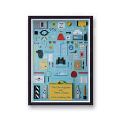 Wes Anderson The Life Aquatic Reworked Movie Print