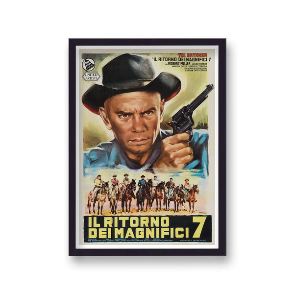 Vintage Italian Movie Poster The Return Of The Magnificent Seven V1