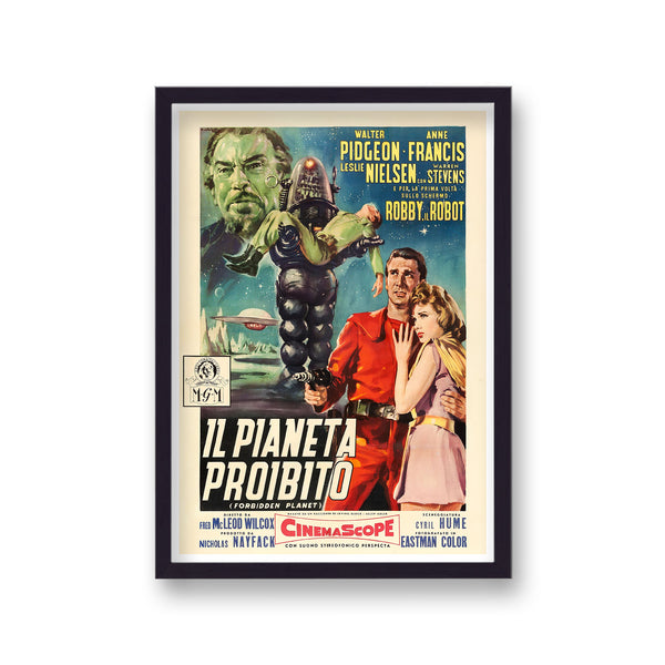 Vintage Italian Movie Poster Forbidden Planet