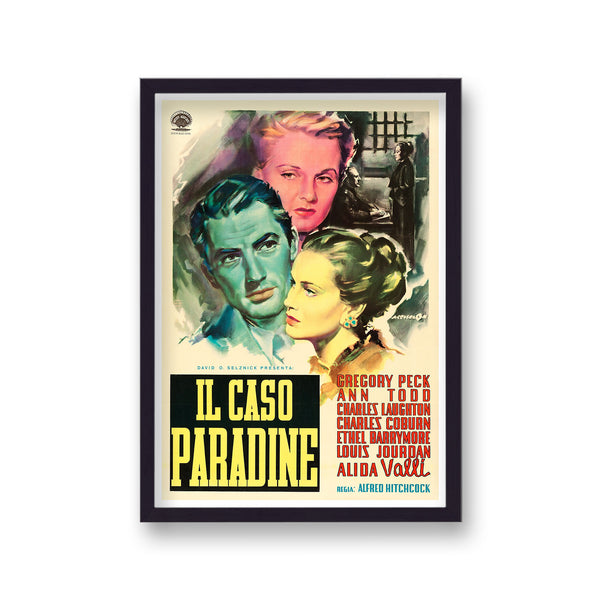 Vintage Italian Movie Poster The Paradine Case