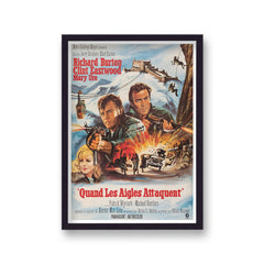 Vintage French Movie Poster Where Eagles Dare