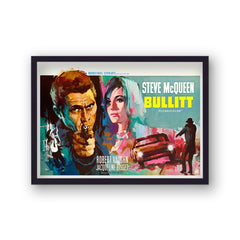 Vintage Movie Print Steve McQueen Bullitt