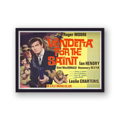 Vintage Movie Print Vendetta For The Saint