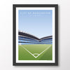 MCFC City Of Manchester Stadium Poster