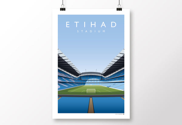 MCFC Etihad Stadium Poster