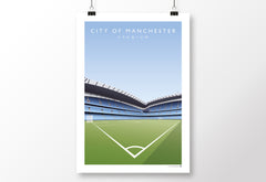 MCFC City Of Manchester Stadium Poster