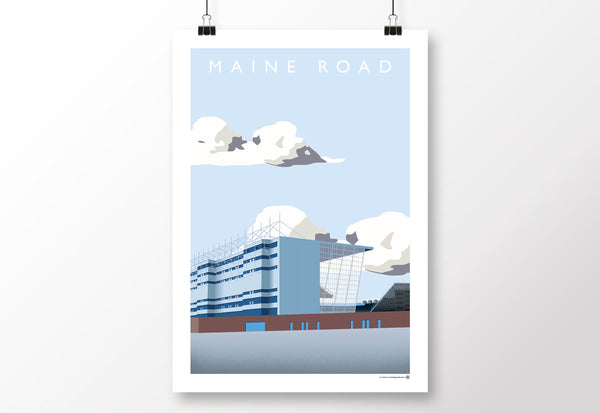 MCFC Maine Road - Kippax Poster