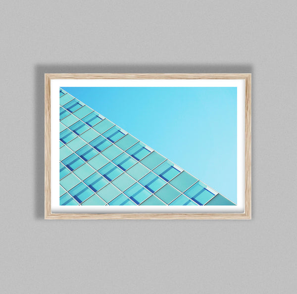 Sky Blue Architectural Modern Building