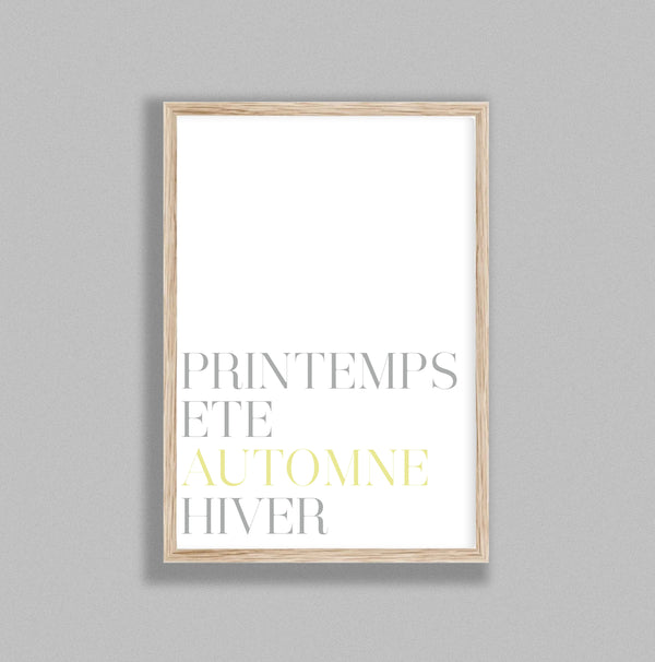 French Typography Season Autumn Y&G