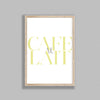 French Typography Cafe Au Lait Y&G