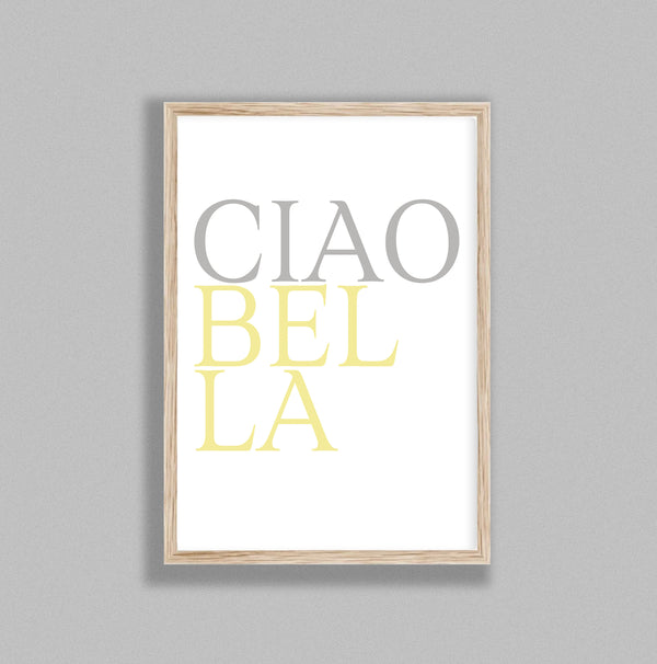 Italian Typography Ciao Bella Y&G V1
