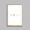 Italian Typography Espresso Y&G