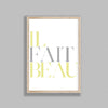 French Typography Il Fait Beau Y&G