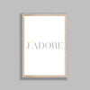 French Typography J'Adore Y&G
