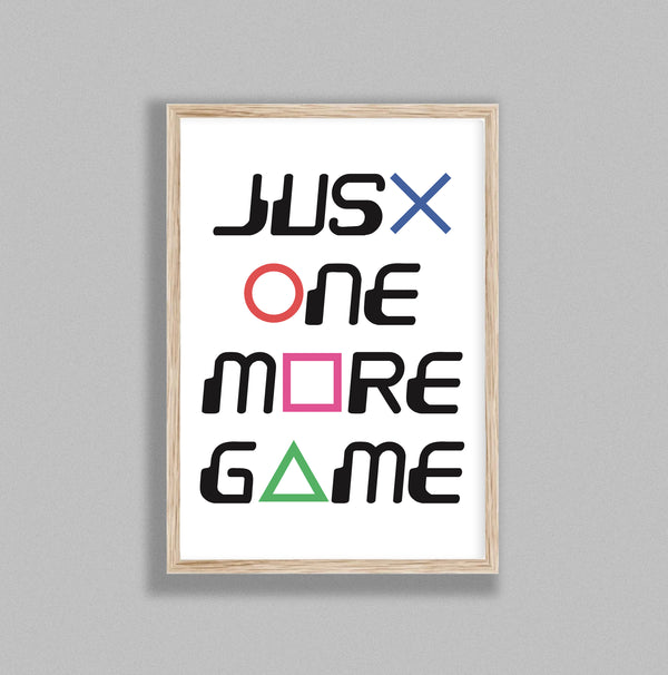 Typography Just One More Game V1