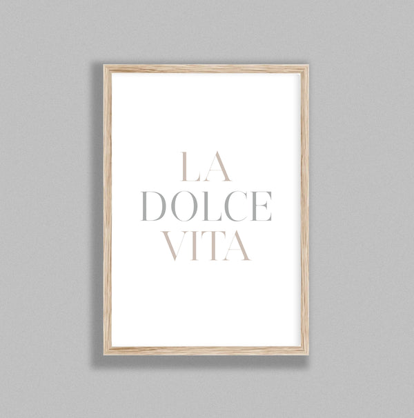 Italian Typography La Dolce Vita P&G