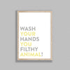 Typography Wash Your Hands V2 Y&G