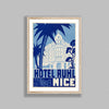 Retro Travel Print Hotel Ruhl Nice France