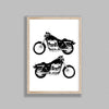 Cool Motorbikes On White Background
