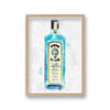 Gin Graphic Splash Print Bombay Sapphire Inspired