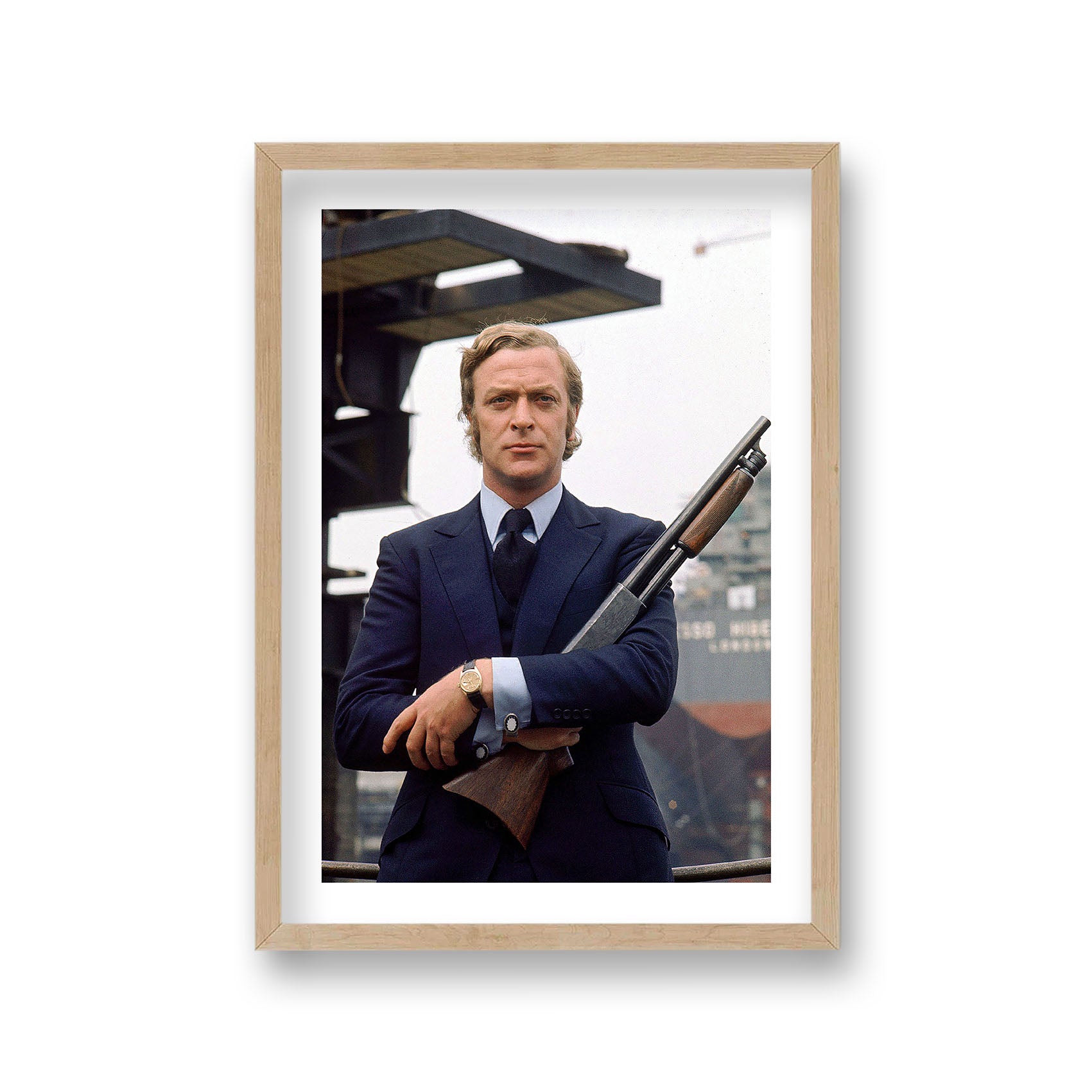 Michael Caine As Jack Carter In Publicity Shot With Shotgun Get