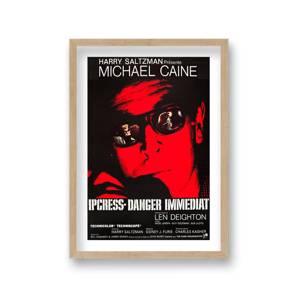 Michael Caine As Harry Palmer Ipcress File Vintage Movie Poster French