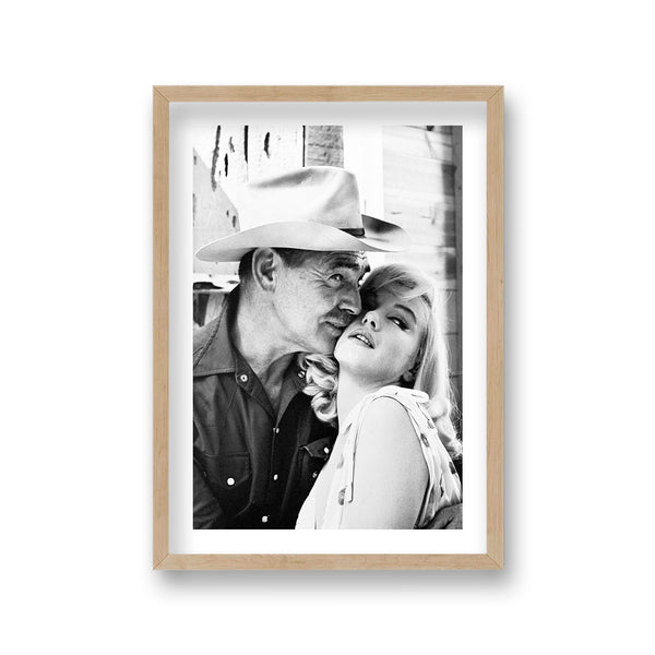 Marilyn Monroe & Clark Gable The Misfits 1961 Image 1 Vintage Icon Print