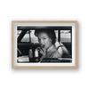Marilyn Monroe Portrait In Car Eating Burger In Drive-Thru Vintage Icon Print