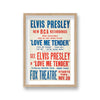 Elvis Presley Love Me Tender Vintage Promotional Poster