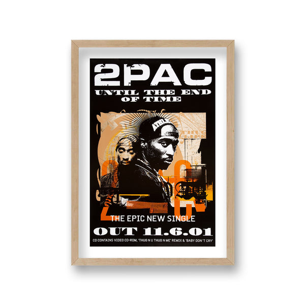 Tupac Single Until The End Of Time Promotional Poster