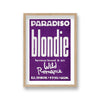 Blondie Debbie Harry Vintage European Concert Poster Purple
