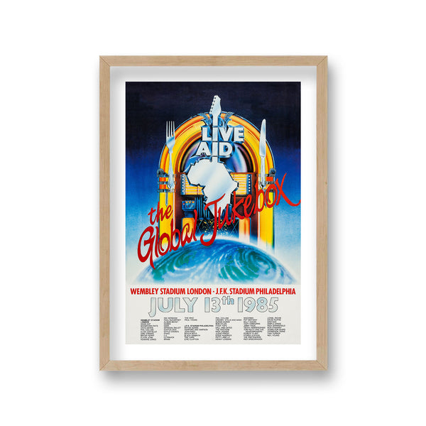 Live Aid 1985 Vintage Promotional Poster