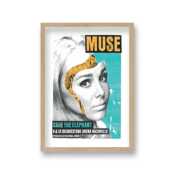 Muse Live Concert Nashville Vintage Music Poster