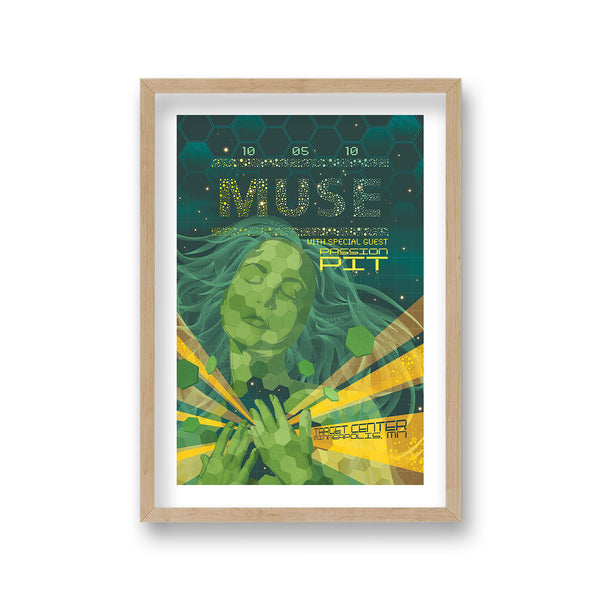 Muse Live Minneapolis Vintage Concert Poster