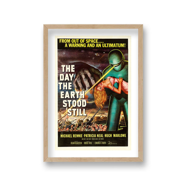 The Day The Earth Stood Still Vintage Movie Poster