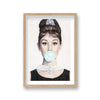 Audrey Hepburn Breakfast At Tiffany'S Bubble Gum Pop Art Print