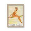 Monte Carlo Pretty Blond Topless Girl Sitting On Board