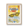 Fly Twa Florida Vintage Travel Print